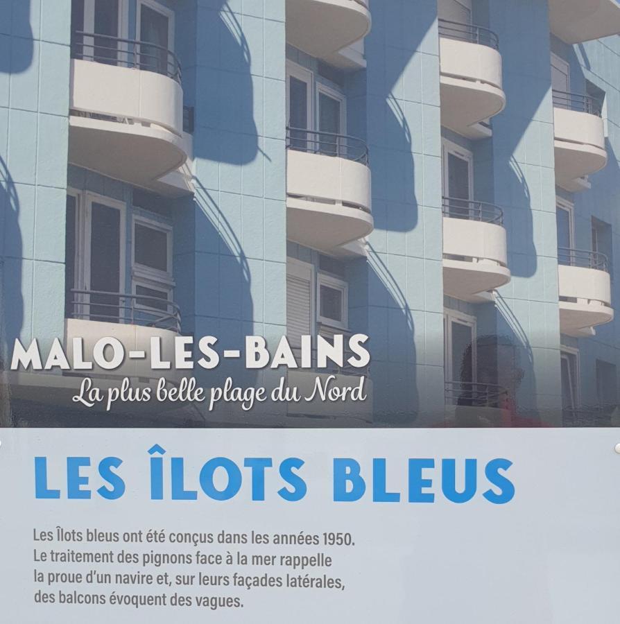 Studio Vue Mer Au Coeur De Malo Les Bains Pieds Dans L Eau Dunkirk Eksteriør billede