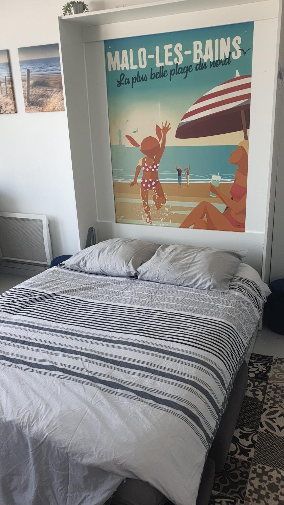 Studio Vue Mer Au Coeur De Malo Les Bains Pieds Dans L Eau Dunkirk Eksteriør billede